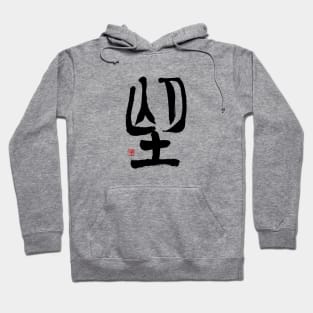 Desire 望 Japanese Calligraphy Hoodie